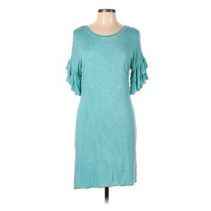 No Comment Light Blue T-Shirt Dress Size L